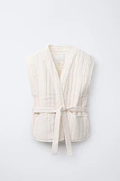 GILET SANS MANCHES MATELASSÉ TEXTURÉ