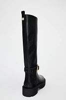 BOTTES PLATES À SEMELLE CRANTÉE