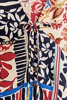 PATCHWORK PRINTED BLOUSE