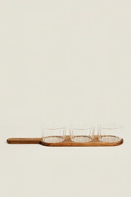 SET OF BOWLS WITH TRAY