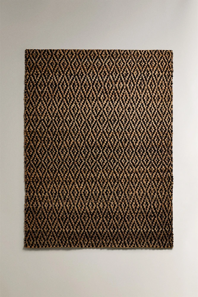 DIAMONDS JUTE AREA RUG