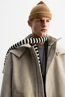 LIMITED EDITION SUEDE LEATHER HOODED JACKET