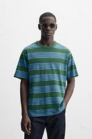 STRIPED JACQUARD T-SHIRT