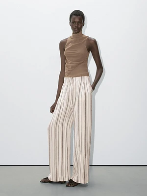 Sleeveless cotton blend top - Studio