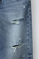 RIPPED WIDE LEG JEANS
