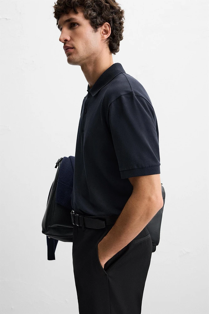 BASIC TEXTURED WEAVE PIQUÉ POLO