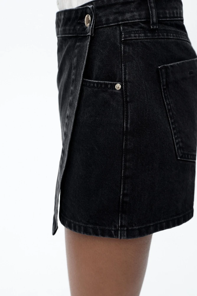 Z1975 WRAP DENIM SKORT