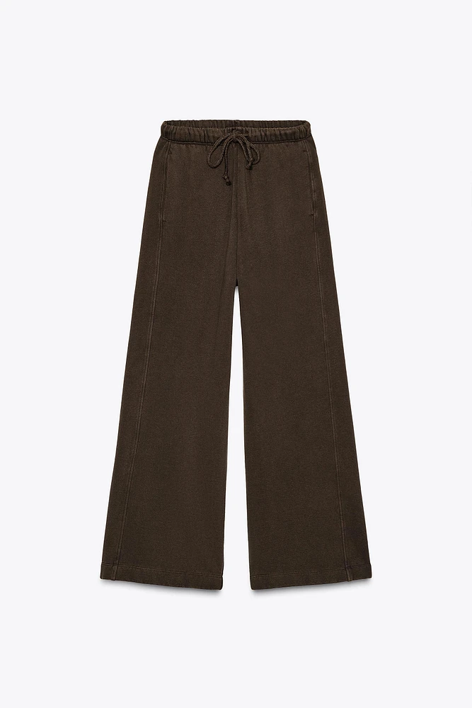 PANTALON DROIT EN MOLLETON