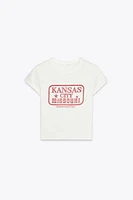 COTTON MODAL TEXT T-SHIRT