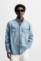 POCKET DENIM SHIRT