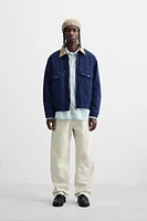 CONTRAST COLLAR JACKET