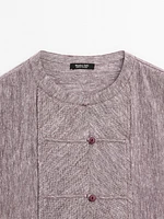 Flowing blouse with bib detail