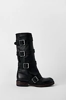 BOTTINES EN CUIR À BOUCLES KATE MOSS X ZARA