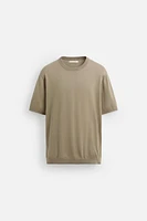 T-SHIRT REGULAR FIT EN MAILLE