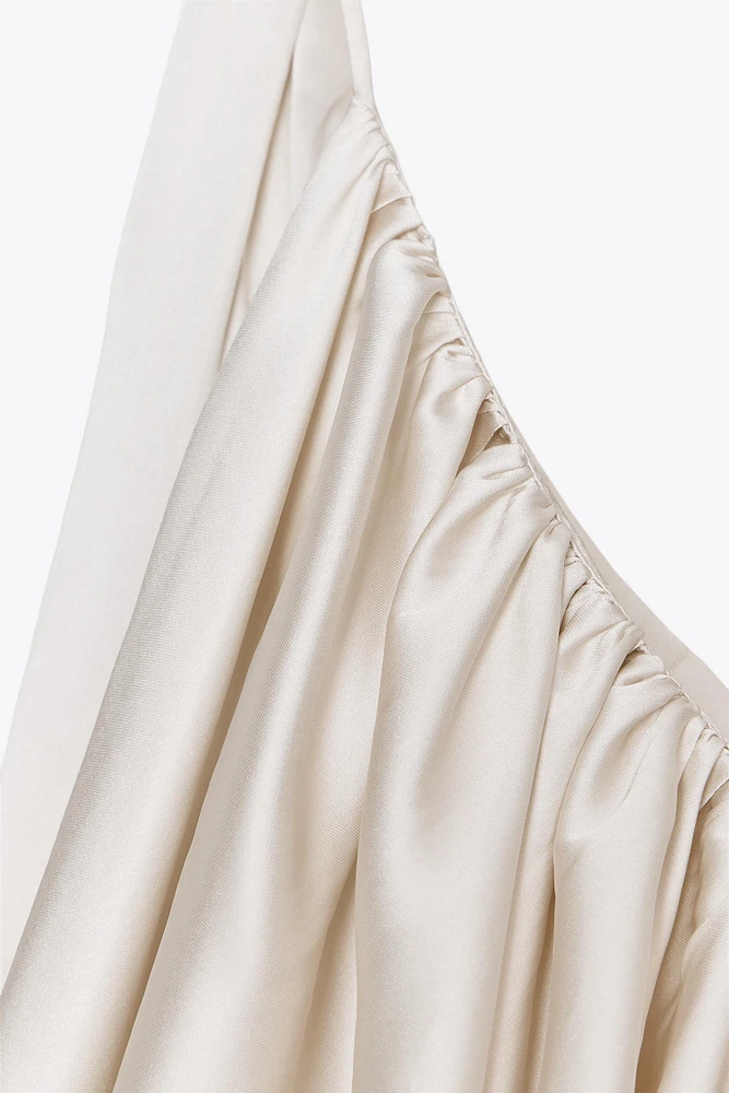 ZW COLLECTION DRAPED SATIN EFFECT TOP