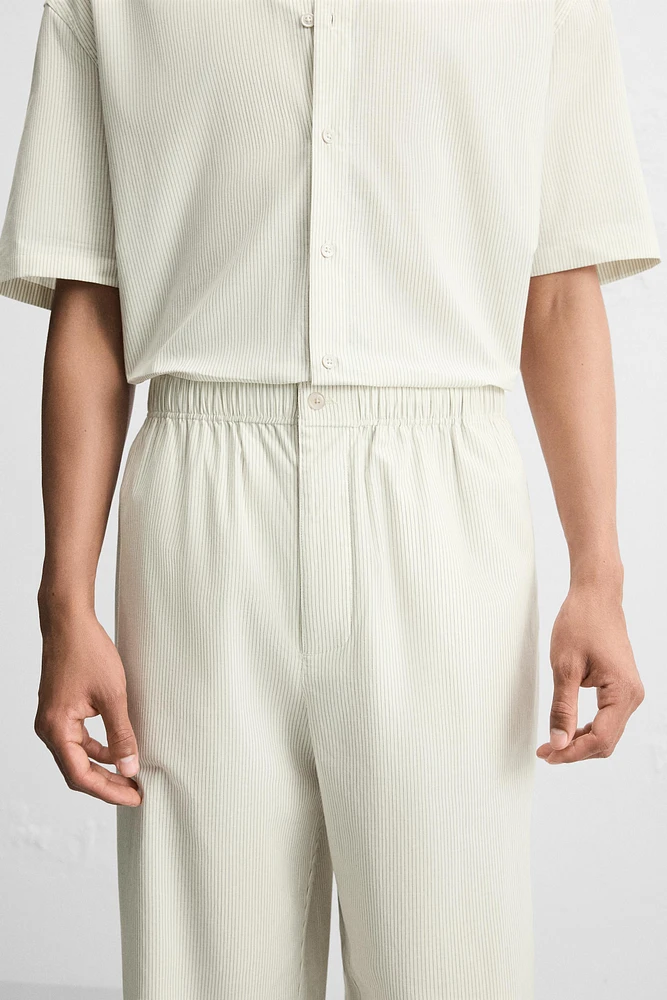 PANTALON COTON - CHANVRE RAYURES