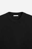 VISCOSE BLEND KNIT T-SHIRT