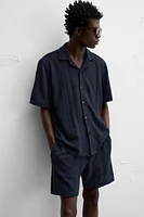 CHEMISE EN JACQUARD À RAYURES