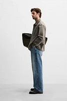 BOXY FIT DENIM OVERSHIRT