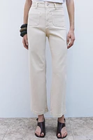 ZW COLLECTION HIGH WAIST WIDE LEG JEANS