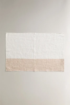DOUBLE COLORED LINEN PLACEMAT