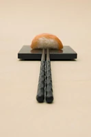 SET OF CHOPSTICKS AND WOODEN STAND