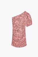 ROBE ASYMÉTRIQUE EN JACQUARD