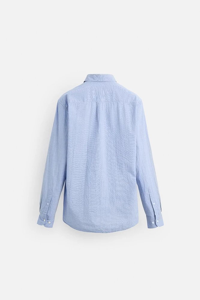 CHEMISE REGULAR FIT EFFET FROISSÉ