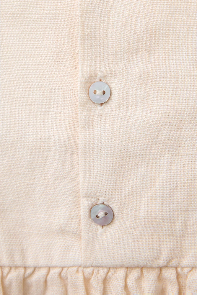 100% LINEN FLORAL DRESS