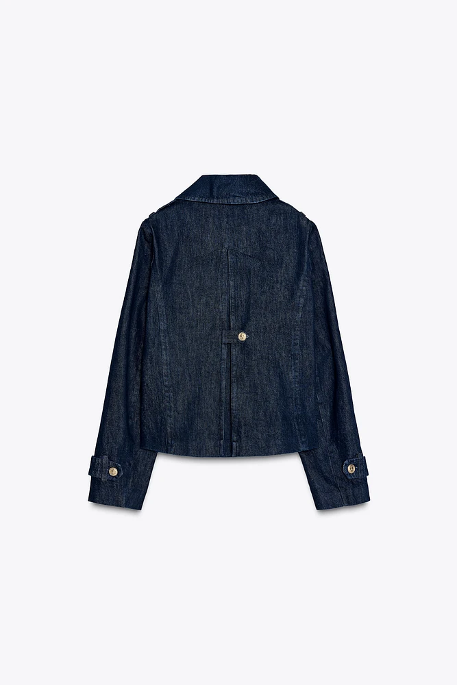 DOUBLE-BREASTED DENIM JACKET