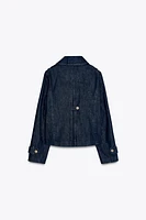 DOUBLE-BREASTED DENIM JACKET
