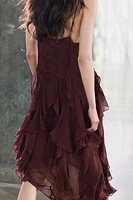 ZW COLLECTION EMBROIDERED ASYMMETRIC DRESS