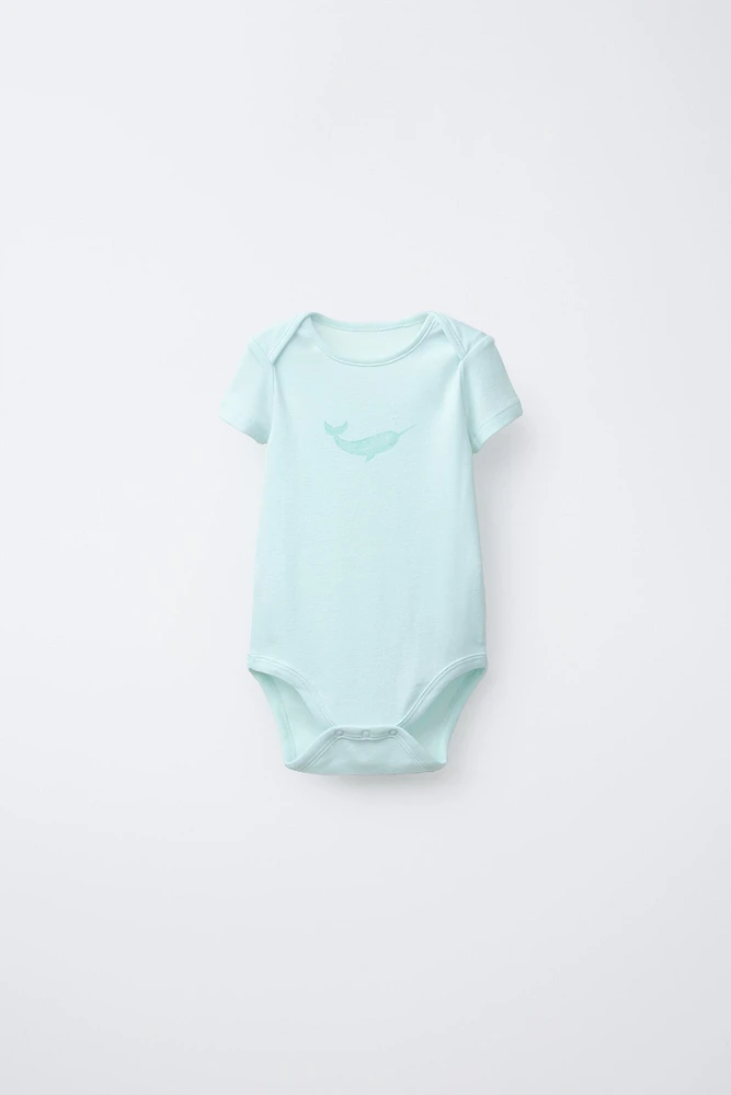 FIVE-PACK OF SEA ANIMAL BODYSUITS