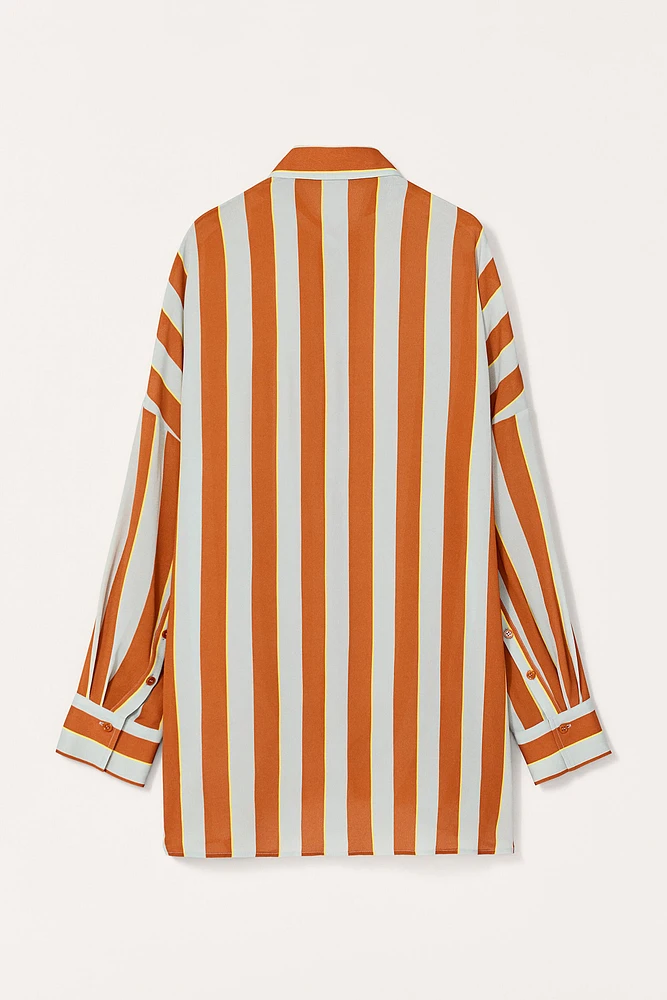 CHEMISE OVERSIZE RAYURES ÉDITION LIMITÉE