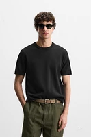 RELAXED FIT KNIT T-SHIRT
