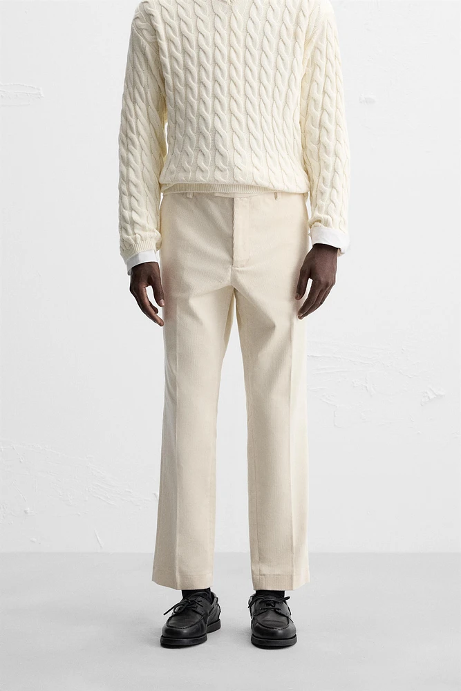 CORDUROY SLIM FIT PANTS