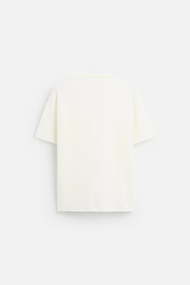 T-SHIRT EN MAILLE RELAXED FIT
