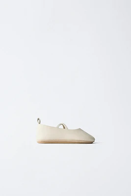 LEATHER BALLET FLATS
