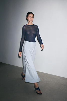 FLARED BUTTON SKIRT ZARA WOMAN COLLECTION