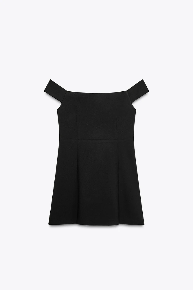 OFF-THE-SHOULDER MINI DRESS