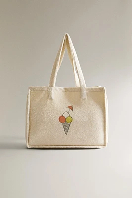 CHILDREN’S ICE CREAM COTTON BEACH BAG