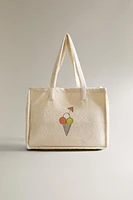 CHILDREN’S ICE CREAM COTTON BEACH BAG
