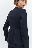 VESTE AJUSTÉE À COL ROND
