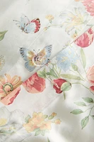 DRAP DE DESSUS SATIN IMPRIMÉ FLEURS
