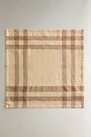 SERVIETTES DE TABLE COTON CARREAUX (LOT 2 UNITÉS