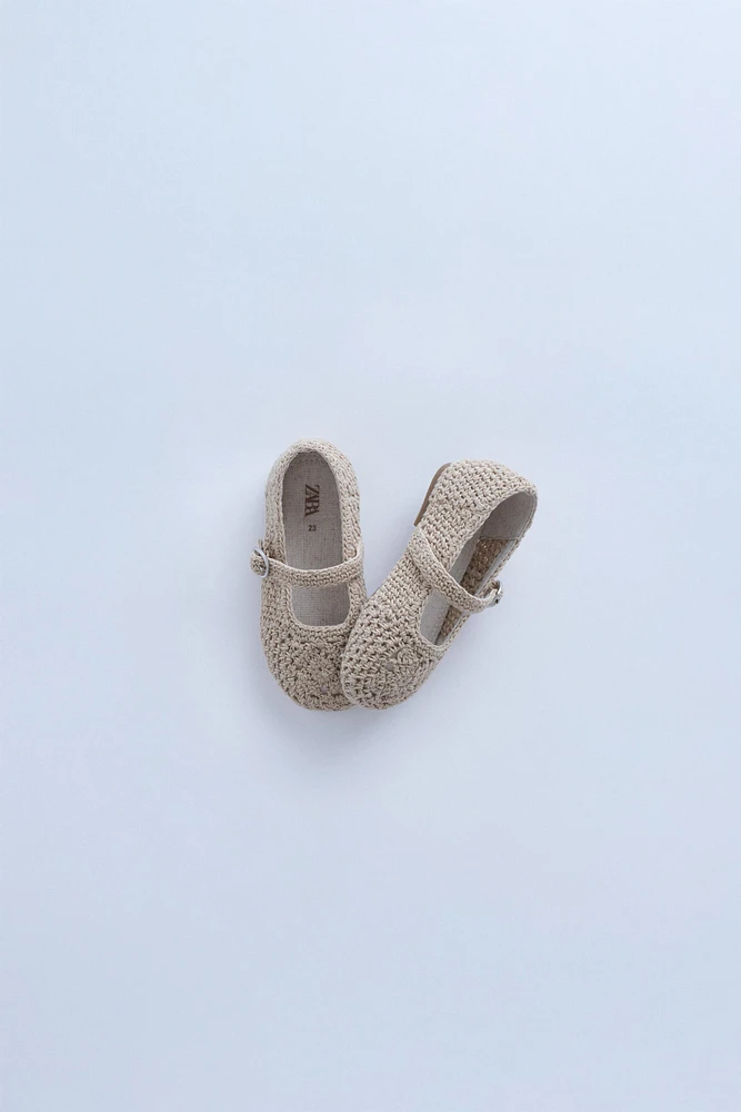 ZARA TIMELESS - CROCHET BALLET FLATS
