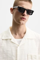 OPENWORK TEXTURED SHIRT