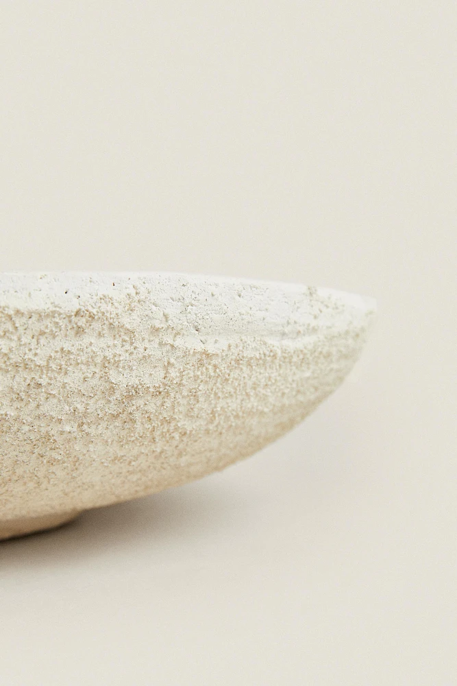 ROUGH-TEXTURE CERAMIC TRAY