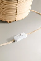 RATTAN TABLE LAMP