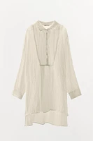 LIMITED EDITION WRINKLE EFFECT LINEN SHIRT